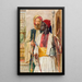 Piippua kantava mies - John Frederick Lewis — kehystetty taideteos seinällä