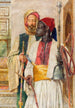 Piippua kantava mies - John Frederick Lewis — näkymä teoksesta