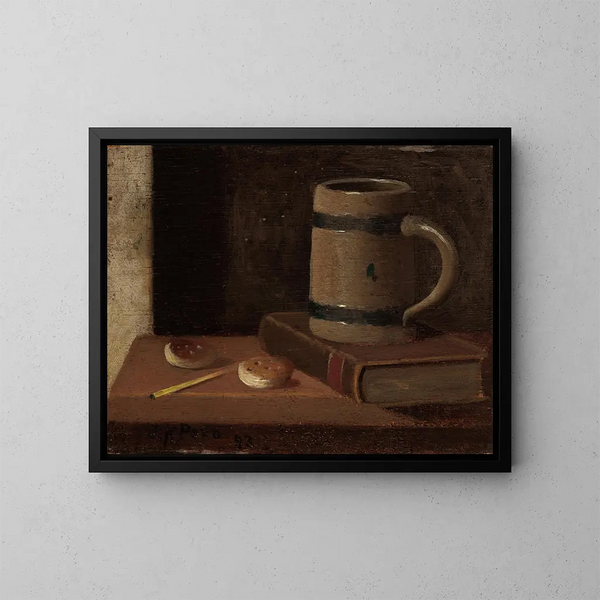 MugBook Biscuits et Allumettes - John Frederick Peto — kehystetty taideteos seinällä