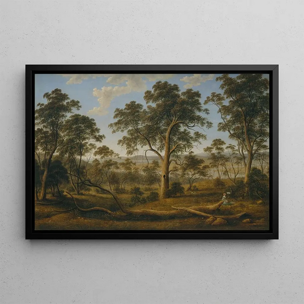 John Glover - Launceston and the river Tamar.webp