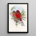 Trogon de Hodgson - John Gould — kehystetty taideteos seinällä