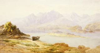 John Gully - L Manipori sic upper end with rocky islets Evening.webp