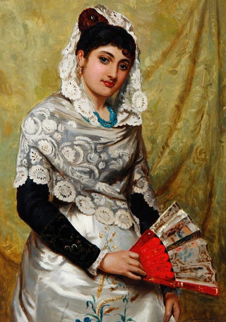 John Haynes Williams - The Spanish Fan.webp