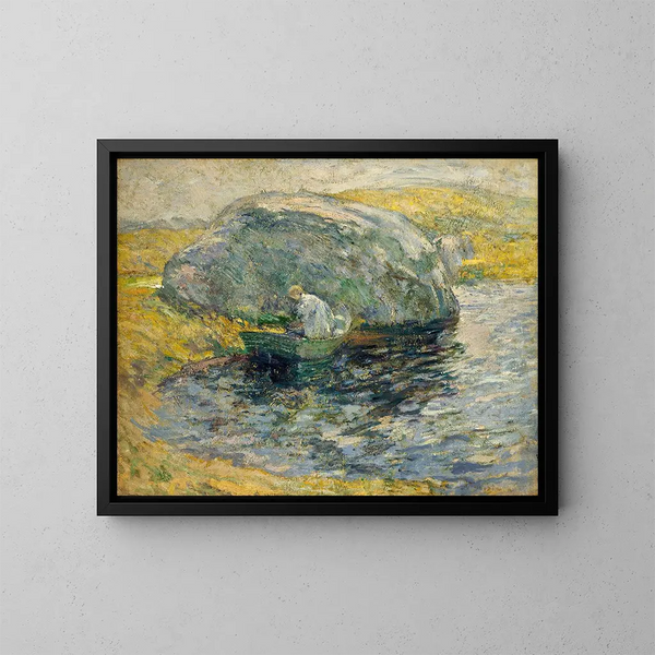 Kesäpäivä - John Henry Twachtman — kehystetty taideteos seinällä