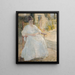 Figure dans la femme de l'artiste Sunlight - John Henry Twachtman — kehystetty taideteos seinällä