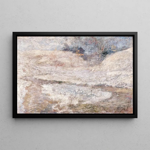 Le Ruisseau, Greenwich, Connecticut - John Henry Twachtman — kehystetty taideteos seinällä