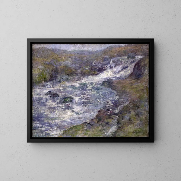 Le Torrent - John Henry Twachtman — kehystetty taideteos seinällä