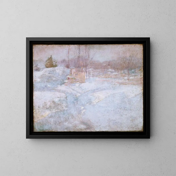 Talvi - John Henry Twachtman — kehystetty taideteos seinällä