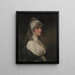 Mme Thomas Pechell Charlotte Clavering on kuollut vuonna 1841 - John Hoppner — kehystetty taideteos seinällä