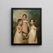 Portrait des enfants Hughes-Hallett - John Hoppner — kehystetty taideteos seinällä