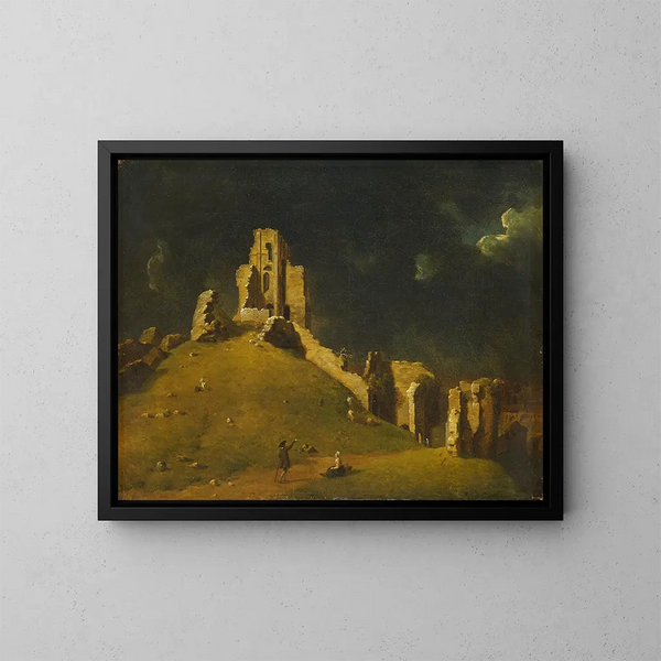 Château de Corfe, Dorset - John Inigo Richards — kehystetty taideteos seinällä
