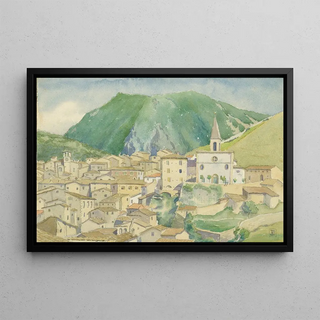John Ireland Howe Downes - A Town in the Abruzzi.webp