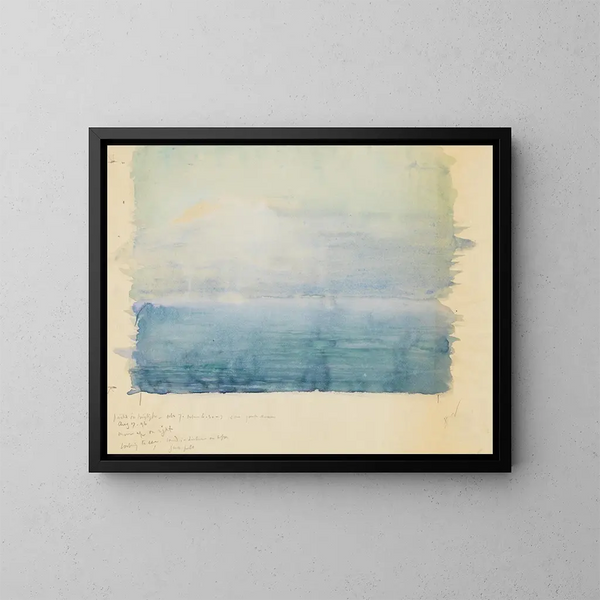 Kuunlasku Bar Harborissa - John La Farge — kehystetty taideteos seinällä