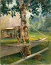 Portrait de Faase le Taupo ou Vierge officielle de la baie de Fagaloa et sa Duenna Samoa - John La Farge — näkymä teoksesta