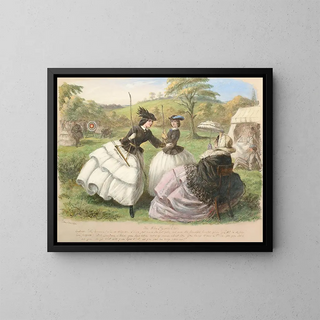 Les bons archers - John Leech — kehystetty taideteos seinällä