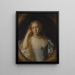 Portrait d'une dame - John Michael Wright — kehystetty taideteos seinällä
