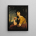 Portrait d'une jeune fille que l'on dit être Lady Bathurst - John Opie — kehystetty taideteos seinällä