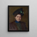 Portrait de Winifred Brady - John Ottis Adams — kehystetty taideteos seinällä