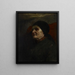 Tête d'étude, vieille femme - John Ottis Adams — kehystetty taideteos seinällä