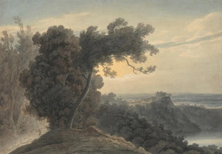 John Robert Cozens - The Lake of Albano and Castel Gandolfo.webp