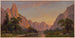 Yosemite-laakson maalaus katsellen länteen (Tapauskonflikti) - John Ross Key — näkymä teoksesta