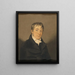 Portrait d'un homme inconnu - John Rubens Smith — kehystetty taideteos seinällä