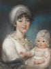 Mme Robert Shurlock Henrietta Ann Jane Russell 1775-1849 et sa fille Ann - John Russell — näkymä teoksesta