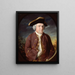 Portrait d'un homme au tricorne - John Russell — kehystetty taideteos seinällä