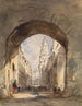 Scène de rue à Calais - John Scarlett Davis — näkymä teoksesta