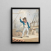 Caricature d'un marin - John Sell Cotman — kehystetty taideteos seinällä