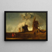 Moulins de drainage dans les Fens, Croyland, Lincolnshire - John Sell Cotman — kehystetty taideteos seinällä