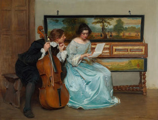 John Seymour Lucas - The interval.webp