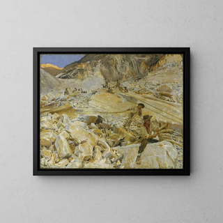 John Singer Sargent - Bringing down marble from the quarries to Carrara.webp