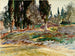 Cyprès au lac de Garde à San Vigilio - John Singer Sargent — näkymä teoksesta