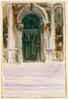 Vihreä ovi Santa Maria della Salute - John Singer Sargent — näkymä teoksesta