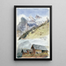 Gspaltenhorn Mürren - John Singer Sargent — kehystetty taideteos seinällä