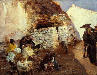 Campement de gitans - John Singer Sargent — näkymä teoksesta