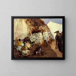 Campement de gitans - John Singer Sargent — kehystetty taideteos seinällä