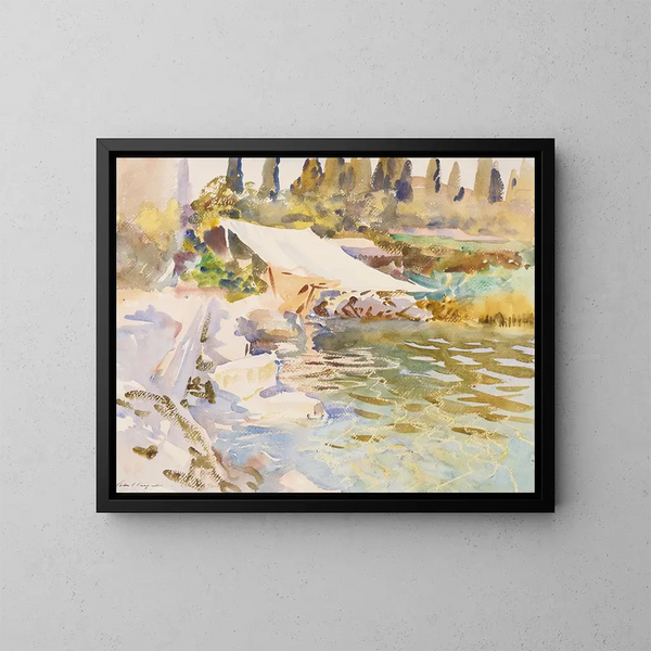 Lac de Garde - John Singer Sargent — kehystetty taideteos seinällä