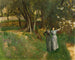 Maisema naisten kanssa etualalla - John Singer Sargent — näkymä teoksesta