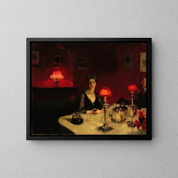 Le Verre de Porto - John Singer Sargent — kehystetty taideteos seinällä