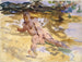 Mies rannalla Floridassa - John Singer Sargent — näkymä teoksesta