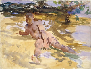 Mies rannalla Floridassa - John Singer Sargent — näkymä teoksesta