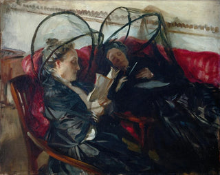Moustiquaires - John Singer Sargent — näkymä teoksesta