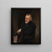 Portrait de James Whitcomb Riley - John Singer Sargent — kehystetty taideteos seinällä