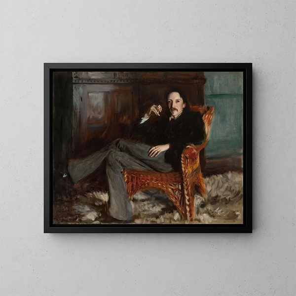Robert Louis Stevenson - John Singer Sargent — kehystetty taideteos seinällä