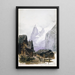 Piirustusvihkon kansi: Splendid Mountain Vesivärit 2 - John Singer Sargent — kehystetty taideteos seinällä