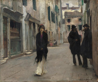 Rue à Venise - John Singer Sargent — näkymä teoksesta