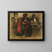 Study for seated musicians for El Jaleo - John Singer Sargent — kehystetty taideteos seinällä