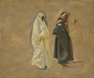 Tutkimus kahdesta beduiinista - John Singer Sargent — näkymä teoksesta